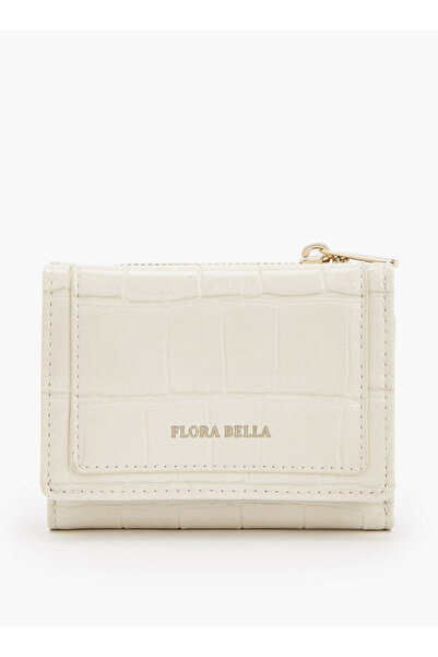 Flora Bella by Shoexpress Textured Trifold Wallet with Zip Pocket