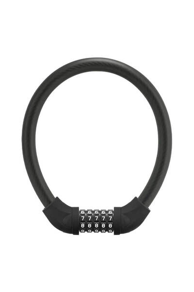 ROCKBROS Antifurt cu cablu pentru bicicletă RKS570 cu combinație, 87 cm, Negru