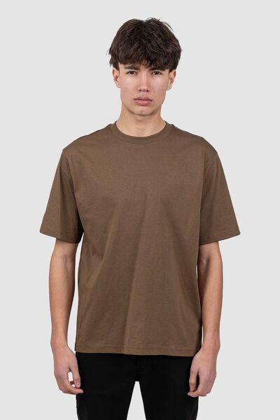 BrunoLeoni Men's regular fit brown Cotton t-shirt