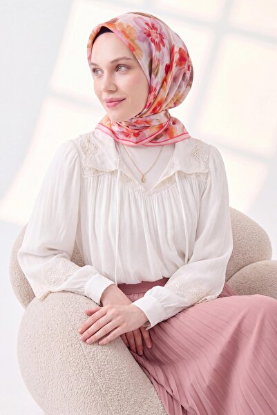 Silk Home Soft Eşarp Fleur Pembe