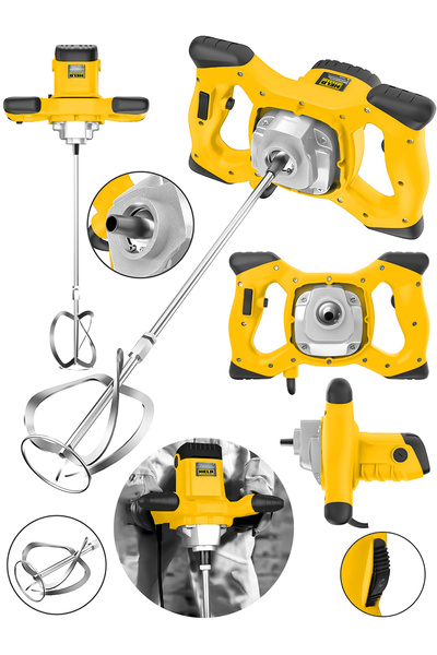 held power 1400 Watt Devir Ayarlı Metal Şanzımanlı Boya ve Harç Karıştırma Ma...