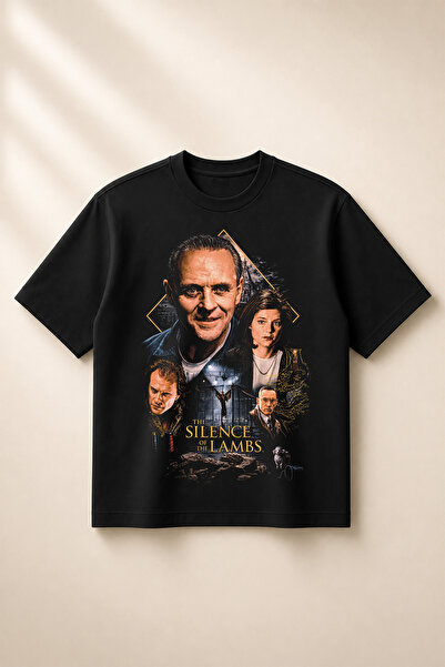 SVART WEAR The Silence of the Lambs Printed Oversize Boxy Cut Unisex 100% Cot...