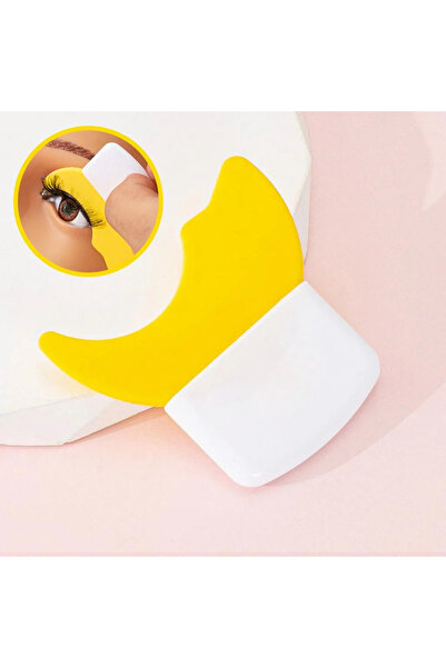 Choice 03 yellow Silicone eye makeup auxiliary tool - multi-functional mascar...