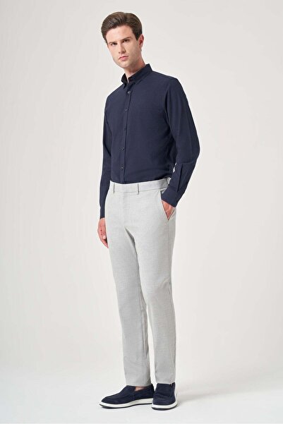 İmza Gray Side Pocket Slim Fit Stretchy Chino Trousers 1003260154