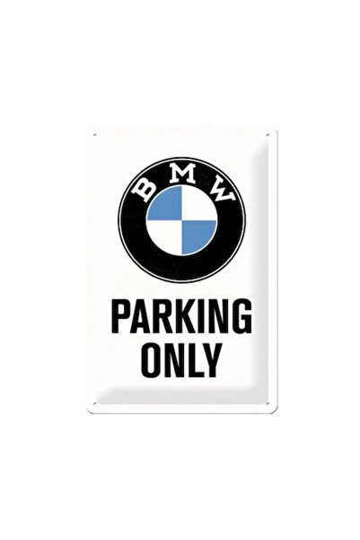OEM Μεταλλική Πινακίδα BMW  "Μόνο για Στάθμευση " – Νοσταλγική Τέχνη, ανάγλυφ...