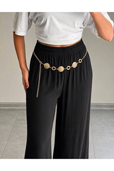 LİA KEMER Label Round Patterned Chain Belt Dress, Pants, Evening Dress, Body ...