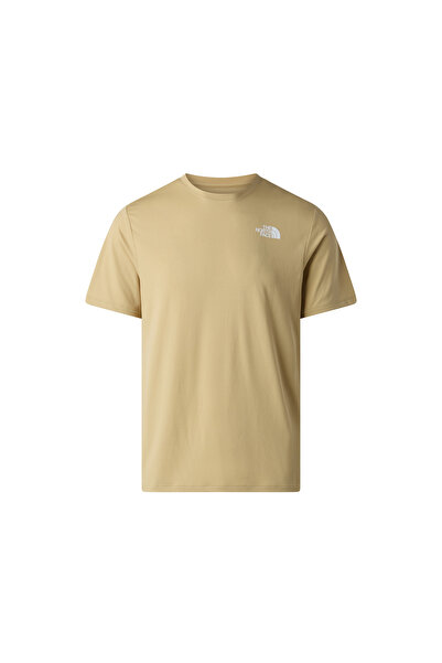 THE NORTH FACE M 24/7 S/S Tee Reg Men's Outdoor T-Shirt Nf0A894Blk51Beige