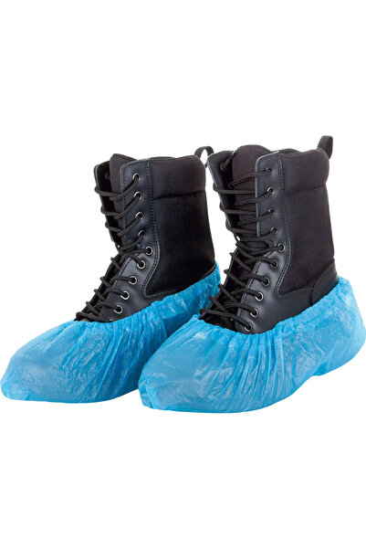 Renania Disposable polyethylene boots, Rhineland, blue color