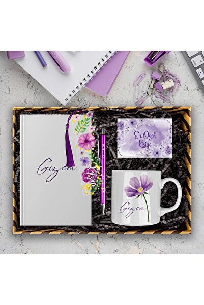 EJOYA Hediyeji Kişiye Özel Tasarım Defter & Kalem & Kupa & Akrilik Kitap Ayra...