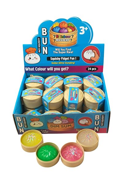Shoplandu Simli Çin Mantısı Squishy Oyuncak – Sürpriz Renkli Yumuşak Stres