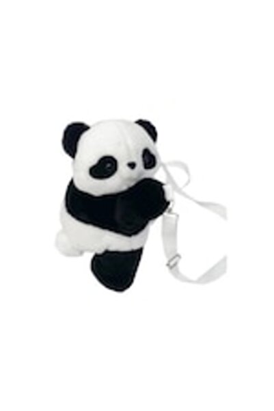 OEM Rucsac copii, design urs panda, negru/alb