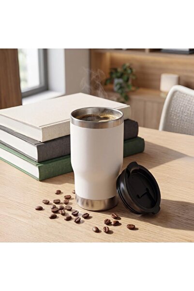Taimi 400ML Stainless Steel Insulated Travel Mug, Leakproof Lid, Hot & Cold, ...
