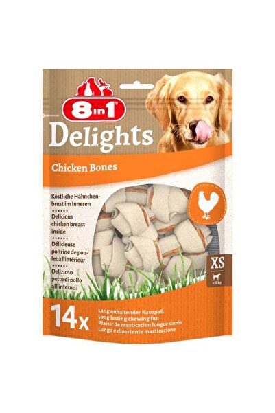 8in1 Delights Bones in Bag XS, 14 pcs, 168 g