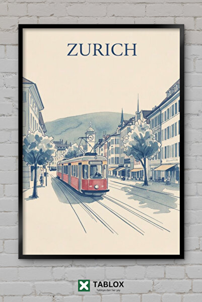 TABLOX Zurich Switzerland Tram European Minimal Design Decorative Mdf Table w...