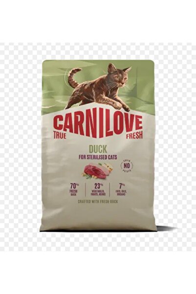 Carnilove طعام جاف للقطط المعقمة من ماركة Carnilove، بنكهة لحم البط 2 كغ