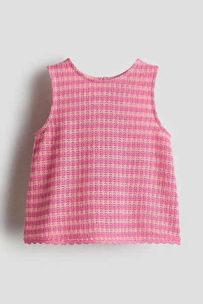 H&M Pointelle-knit cotton top