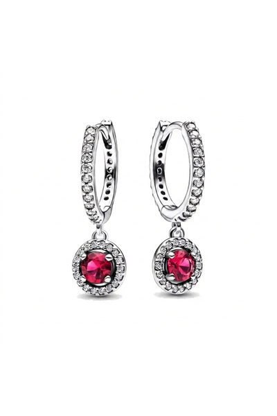 Belora Cercei din argint Red Seduction, design elegant, stil modern
