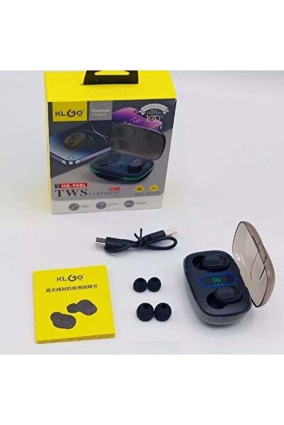 klgo HK 90BL Pure BAS Bluetooth 5.3 Touch Control Wireless Stereo Headphones ...