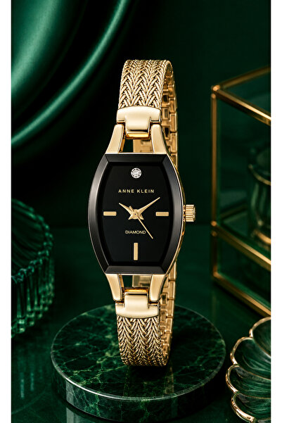 Anne Klein Women's Genuine Diamond Dial Mesh Bracelet Watch