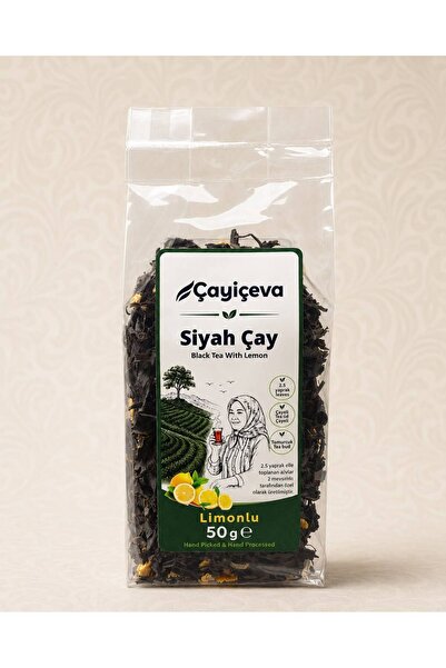 El Yapımı Limonlu Siyah Çay ,Doğal Karadeniz Çayı 50 Gr