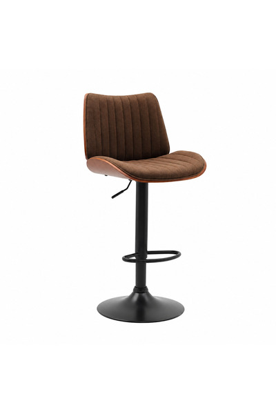 Generic Brand Brown Fabric Accent Chair