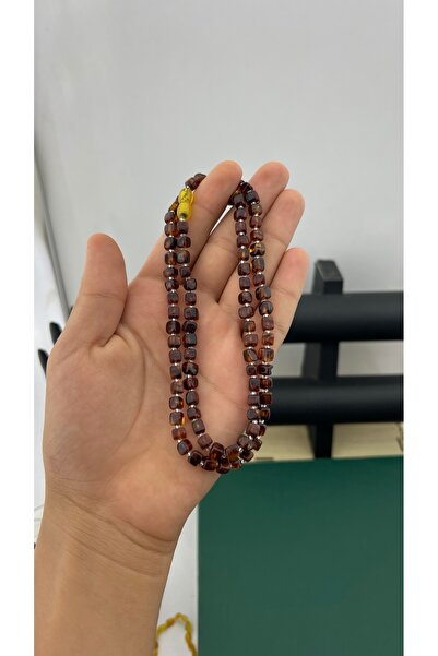 urfatakıtasarım Damla Kehribar Vişne Küp Kolye Vişne Rengi Sertifikalı