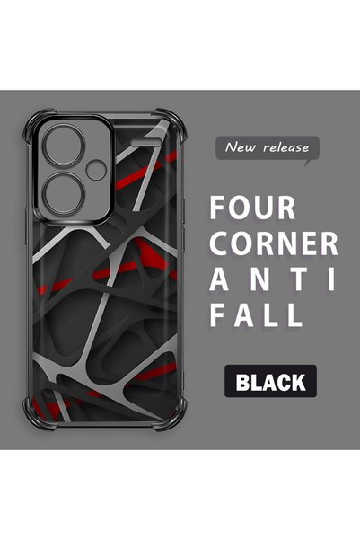 ucuc Redmi Note 13 Pro Plus 5g Compatible Transparent Back Four Corners Reinf...