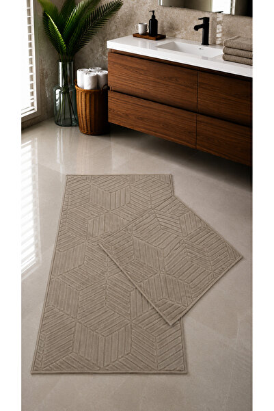 Loselya 2-Piece Washable Non-Slip Base Bathroom Mat Set