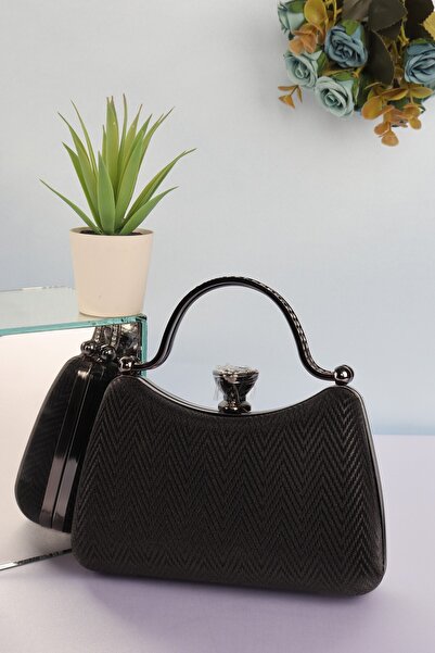 weem bag إيليسارا EB0751 |   حقيبة سهرة أنيقة بمقبض معدني مزدوج من EKOSE