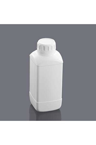 Yüksek Kaliteli 1000 ml HDPE Plastik Kare Şişe ve Beyaz Kilitli Kapak