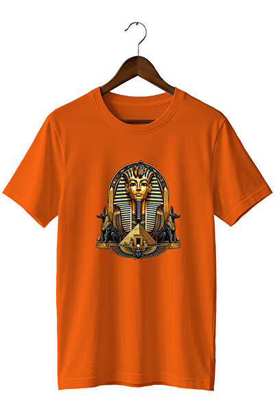 remonz Ancient Egyptian Pharaoh and Anubis Printed Unisex T-Shirt – Pyramid a...