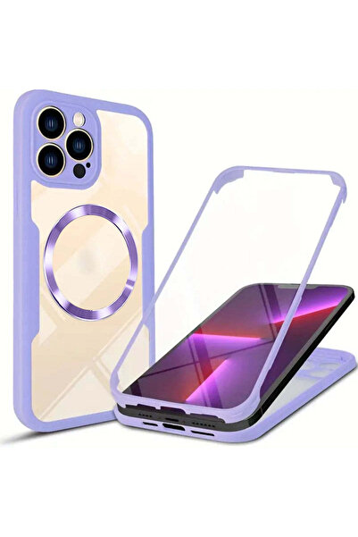 Techsuit Филм, Colorverse, 360, MagSafe, Серия, iPhone, 13, Pro, Max - лилав