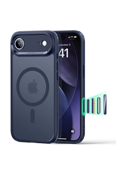 ESR Husă compatibilă cu iPhone 17 Air, MagSafe/Magnetică, policarbonat/silico...