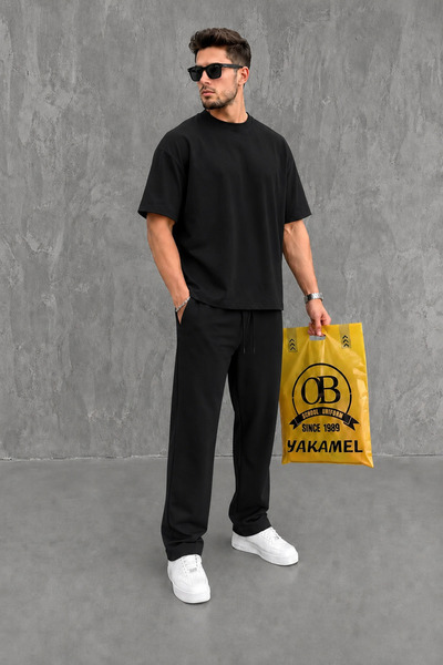 YAKAMEL Oversize Salaş Kesim Premium Takım Kombin Rahat Kalıp Unisex İkili Takım