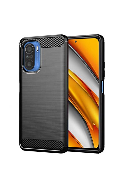 Techsuit Husă pentru Xiaomi POCO F3, Silicon Carbon, negru - negru