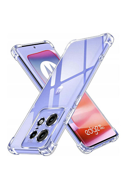Techsuit Husă pentru Motorola Edge 50 Pro, din silicon transparent, rezistent...