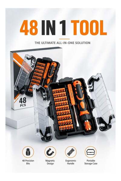 Jakemy 48-in-1 Precision Screwdriver Set with Magnetic Bits | Professional El...