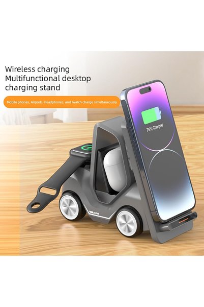 Generic Brand Wireless Charger Forklift 5-in-1 Smart Desktop Charging Station