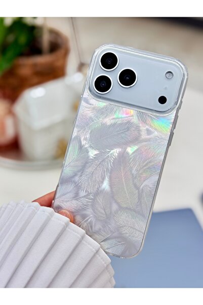 Go Aksesuar Iphone 17 Promax Uyumlu SHİNE TÜY Renk Geçişli Parlak Tasarımlı S...