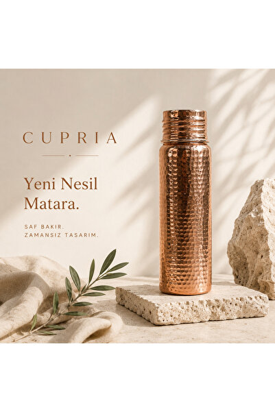 CUPRIA Bakır Matara 1 Litre