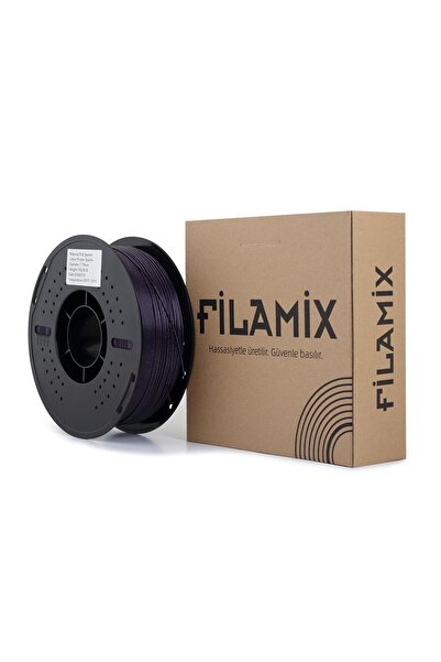 FİLAMİX Pla Sparkle Mor Filament 1.75mm 1kg Simli Parlak Yüzey