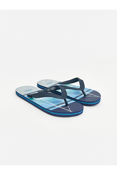 LC Waikiki Nevavm Men's Patterned Flip-Flops Beach Slippers with a Difference