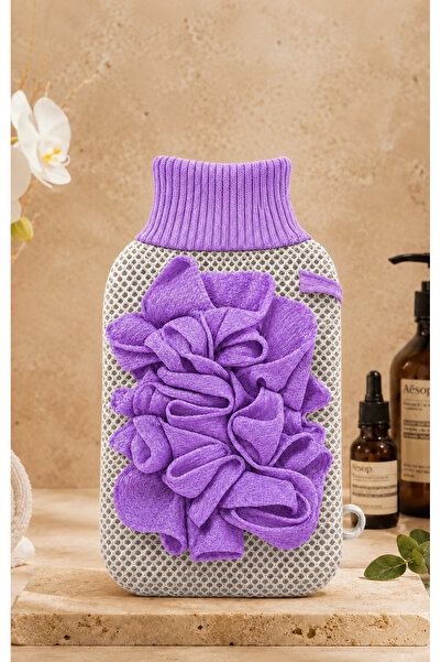 sterk 1 Piece Purple Double-Sided Premium Bath Shower Scrub with Foaming Effe...