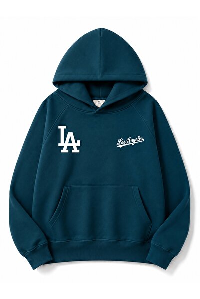 Boi Unisex La Los Angeles Printed Winter Sweatshirt Premium Quality Thick Hoo...