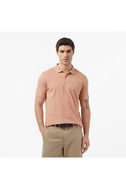 Nautica Men's Beige Regular Fit Polo Neck T-Shirt