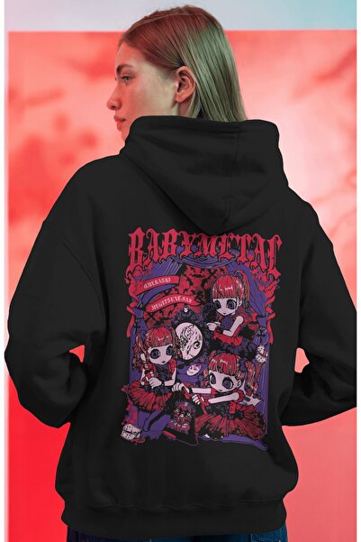 SEVBANO Baby Metal Rock Trupa de muzică metalică Hanorac premium supradimensi...