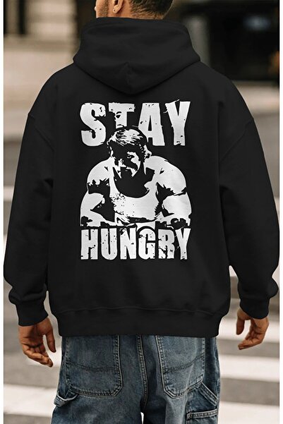 SEVBANO Stay Hungry Arnold Fitness Bodybuilding Gym Athlete Back Printed Unis...