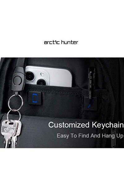 Arctic Hunter Fashion Chest Bag Water Resistant Anti-Theft Polyester Crossbody Bag Business Travel Casual for Men Women, XB00678, Black