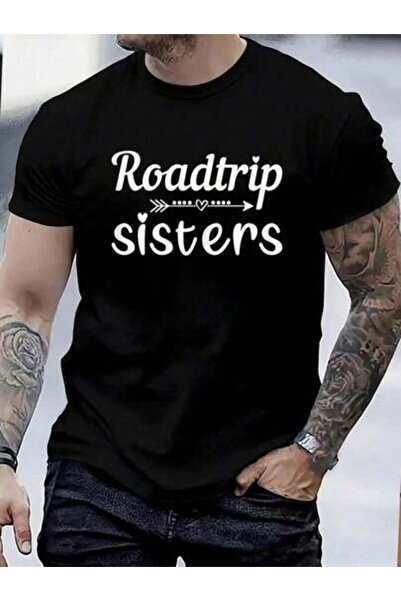799 تي شيرت رجالي من القطن 100% بتصميم Road Sisters لمحبي السفر ورحلات نهاية ...