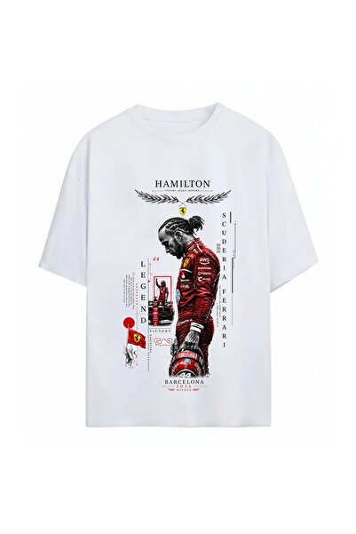 SVART WEAR Μπλουζάκι Lewis Hamilton με στάμπα Unisex Oversize από 100% βαμβάκι